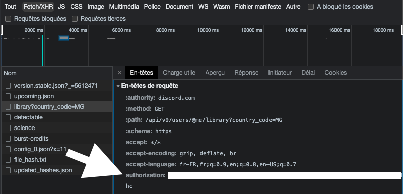 code d'authentification