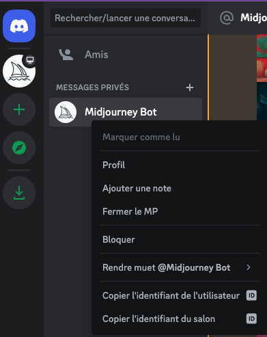 identifiant du salon